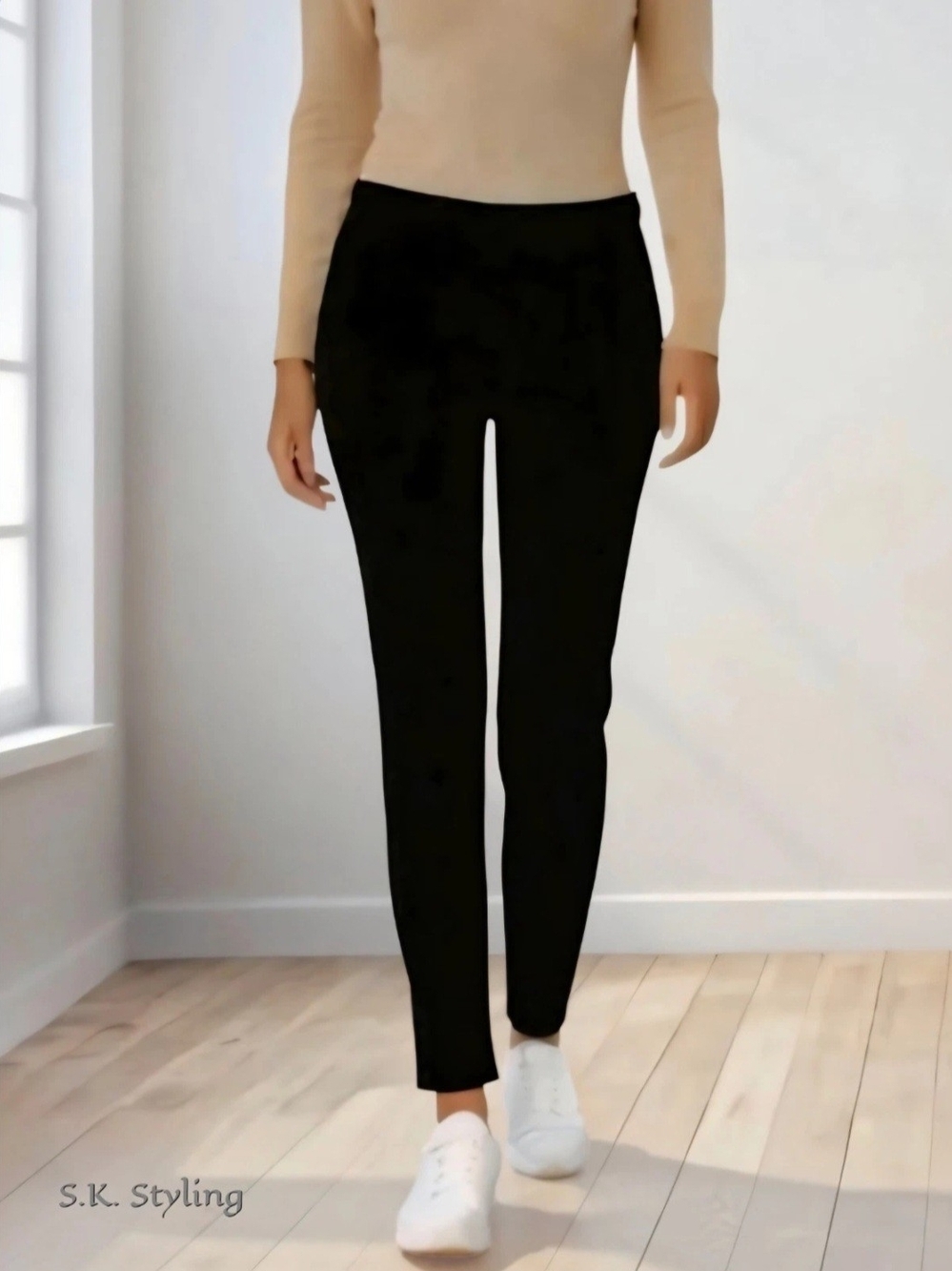 NWOT DG2-Diane Gilman Pullon Cotton Stretch Corduroy Pant/Legging Espresso S